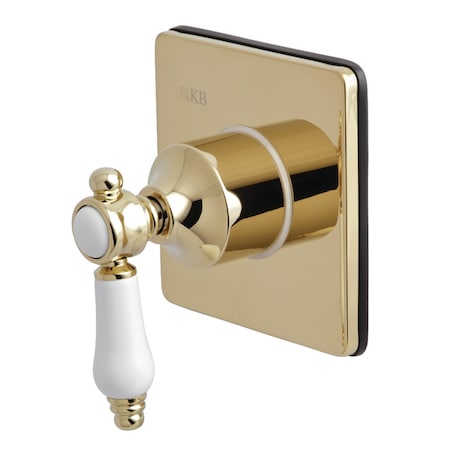 Kingston Brass KS3042BPL Bel-Air Three-Way Diverter Valve W/ Trim Kit, Polished Brass KS3042BPL